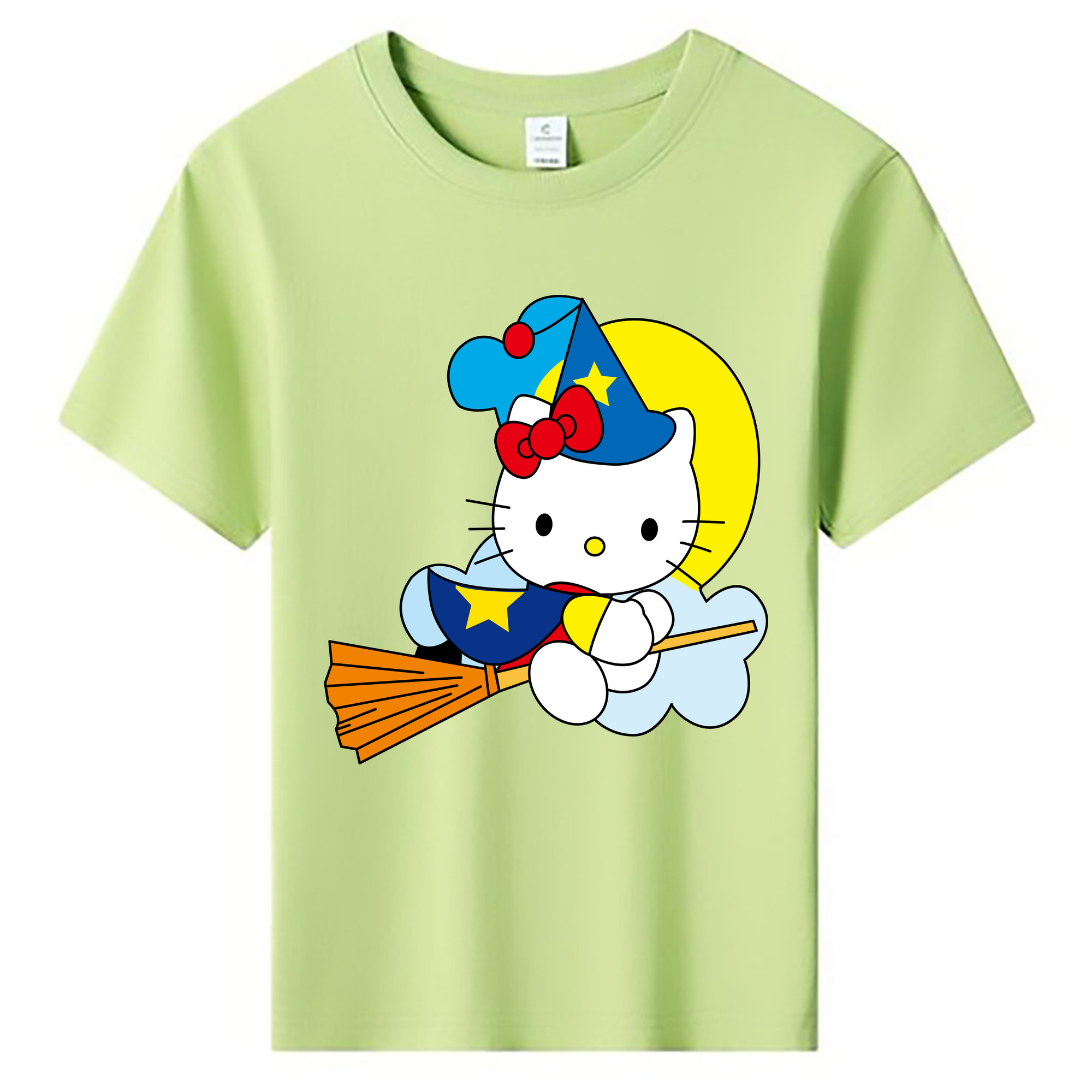 （画像用） Hello Kitty ハローキティ 綿100％キッズTシャツ（フロントプリント）